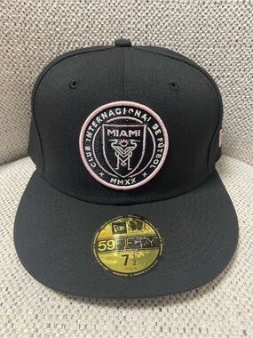 New Era Black & Pink Inter Miami Fitted 59FIFTY Hat